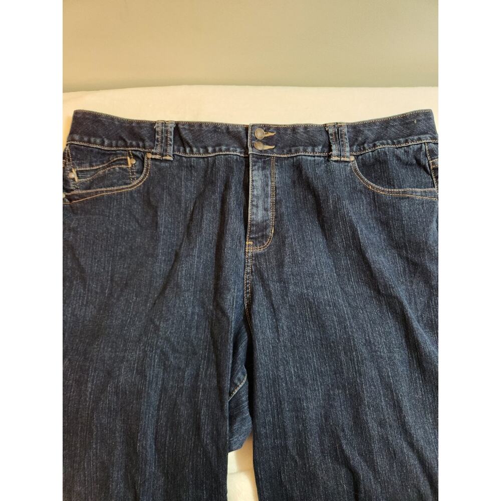 Lane Bryant Tighter Tummy Jeans Womens 24 Blue 43 X 30 Straight - Picture 4 of 13